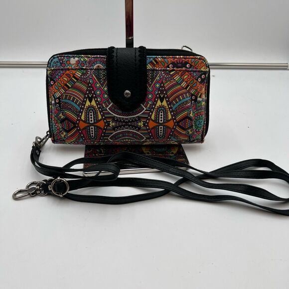 Sakroots Wristlet/Crossbody Phone Holder and Zip Around Wallet - Picture 1 of 11